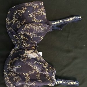 Prima Donna, Full Cup 36F, EUC Blue and Gold